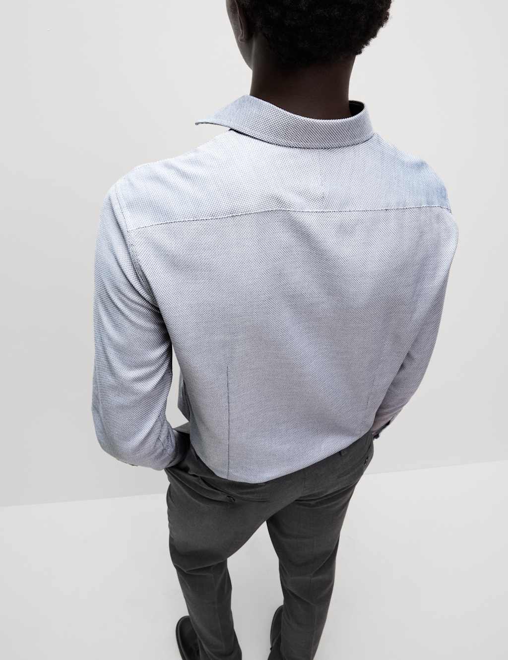 Slim Fit Luxury Pure Cotton Textured Shirt 6 of 7