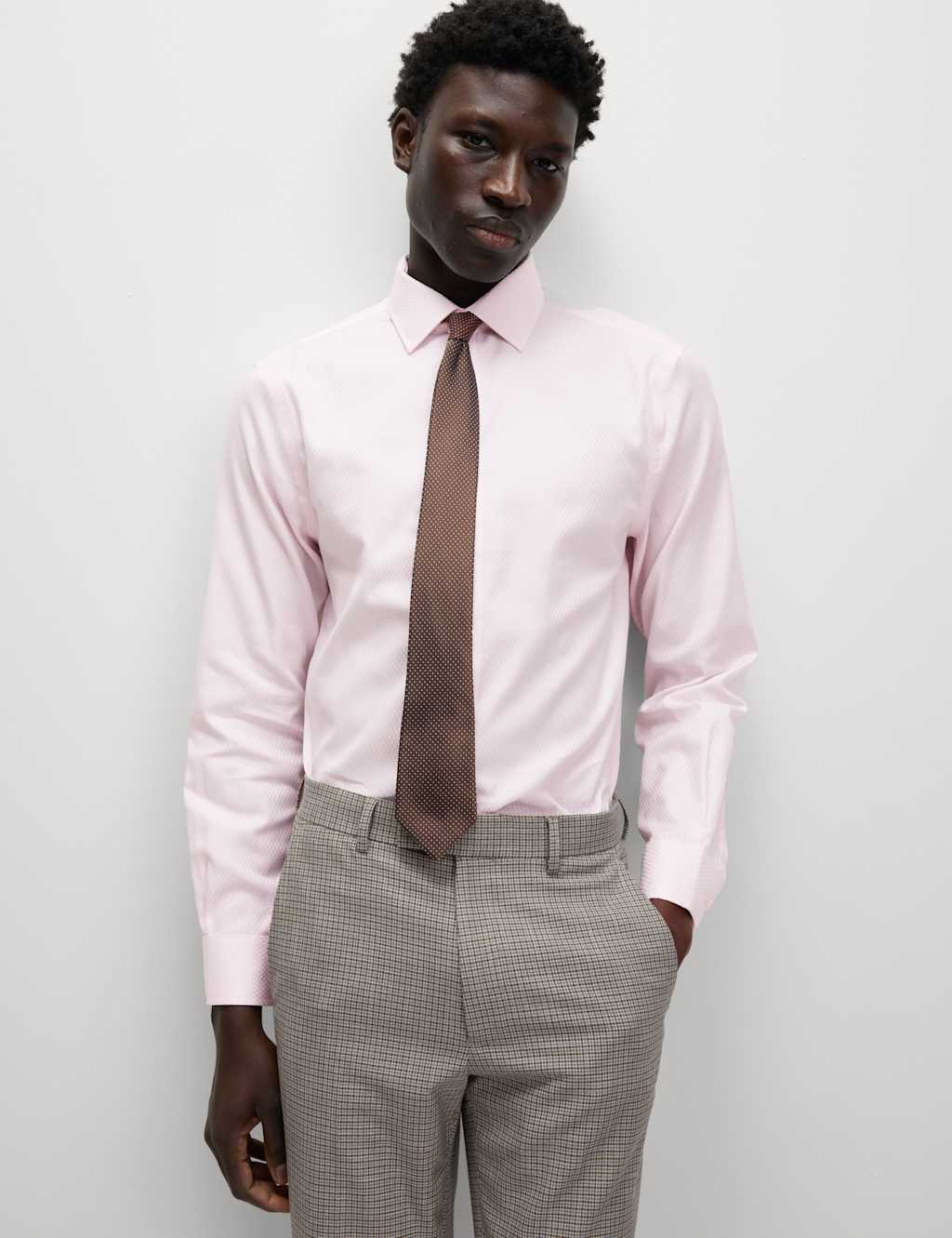Regular Fit Luxury Pure Cotton Textured Shirt 4 of 6