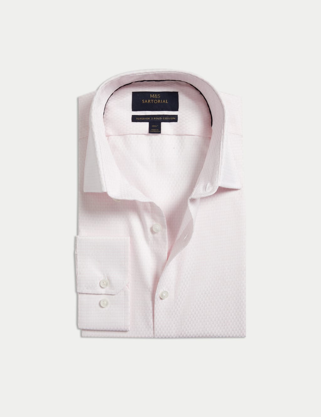 Slim Fit Luxury Pure Cotton Textured Shirt 2 of 6
