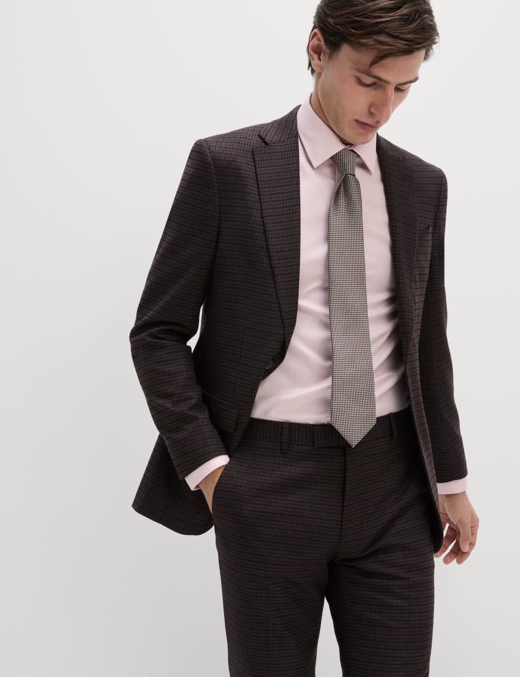 Tailored Fit Luxury Pure Cotton Textured Shirt 5 of 7