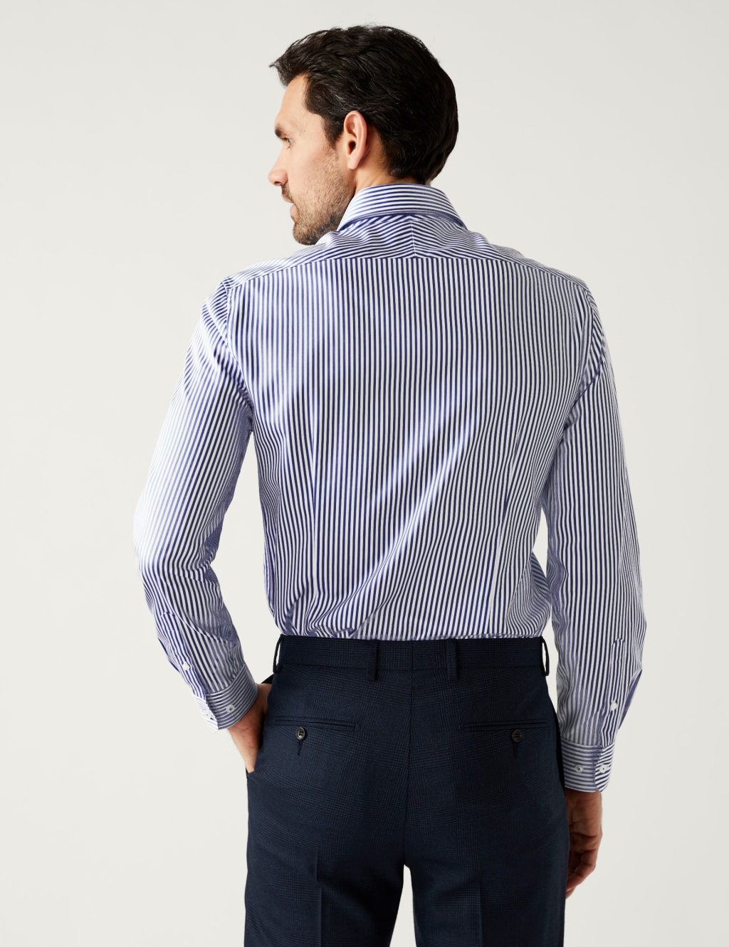 Slim Fit Pure Cotton Striped Shirt 6 of 10