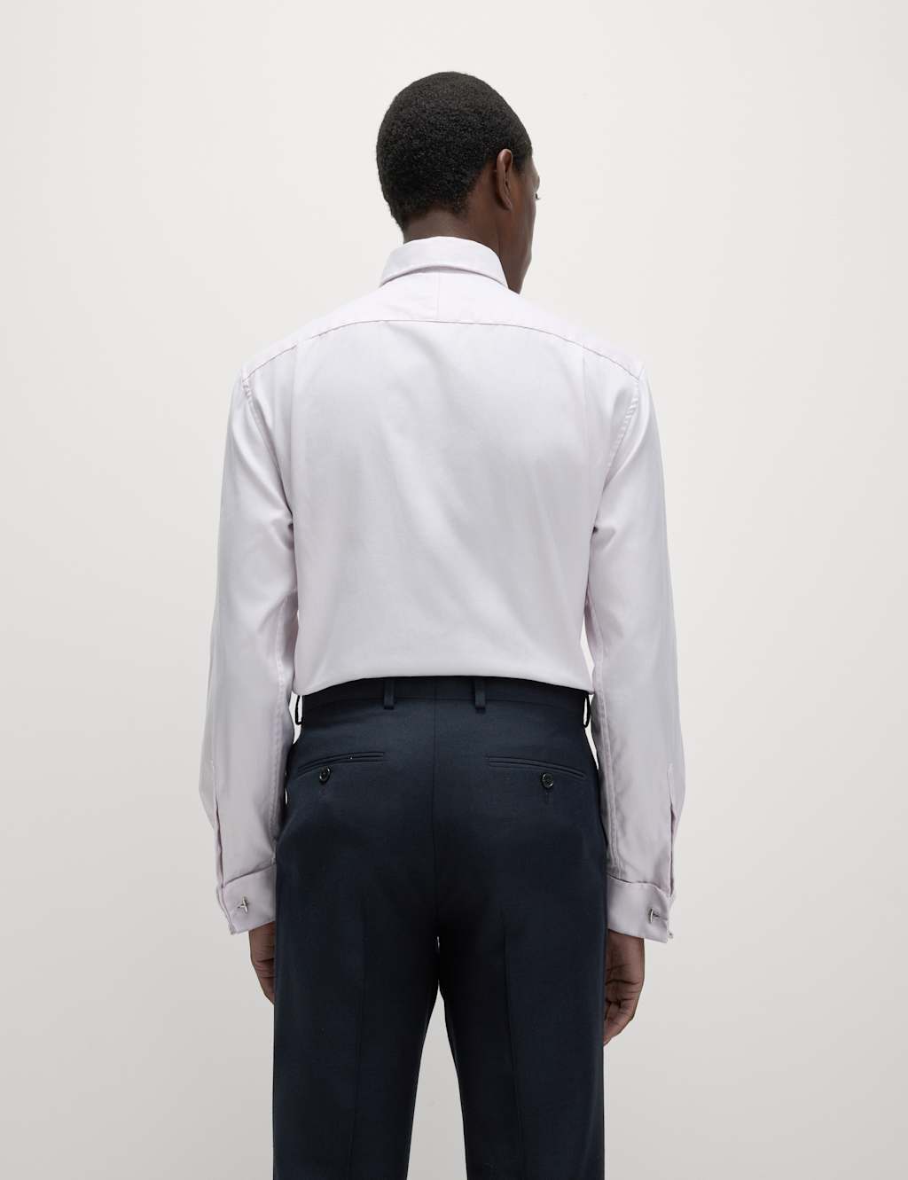 Regular Fit Luxury Cotton Double Cuff Twill Shirt 5 of 8