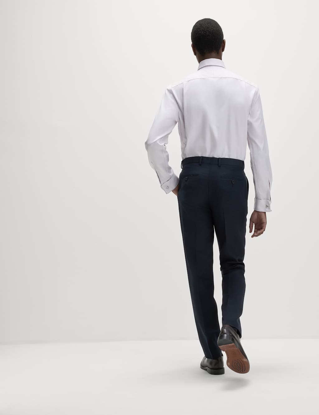 Regular Fit Luxury Cotton Double Cuff Twill Shirt 7 of 8