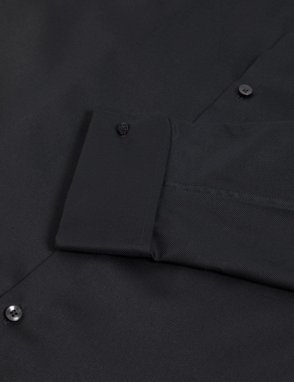 Regular Fit Luxury Cotton Double Cuff Twill Shirt 2 of 2