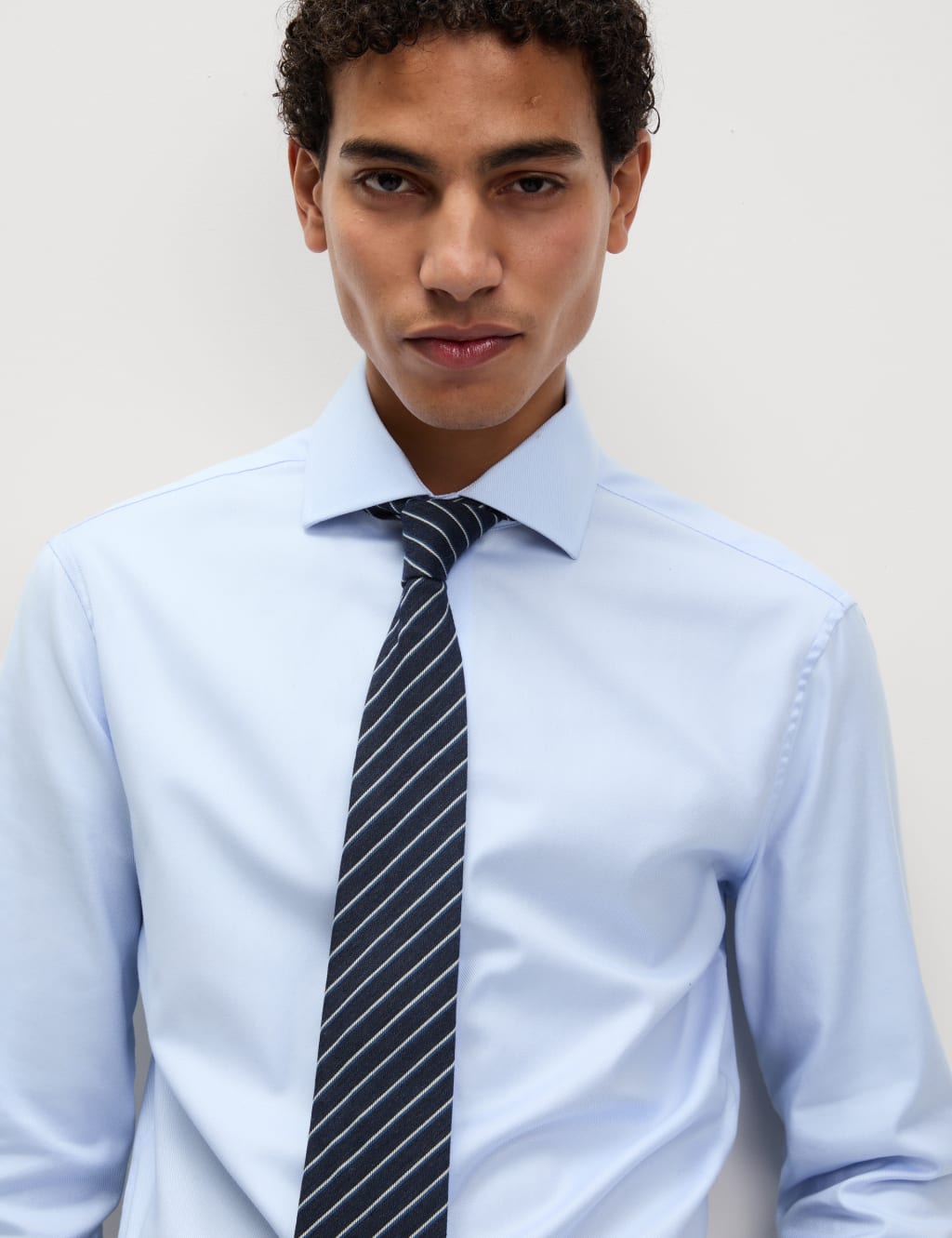 Slim Fit Luxury Cotton Double Cuff Twill Shirt 5 of 7