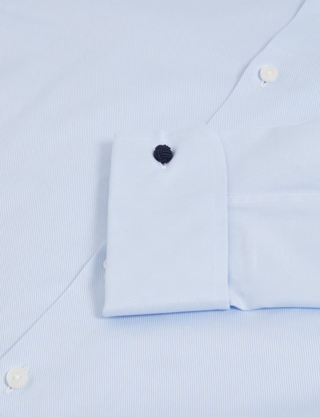 Tailored Fit Luxury Cotton Double Cuff Twill Shirt 3 of 8