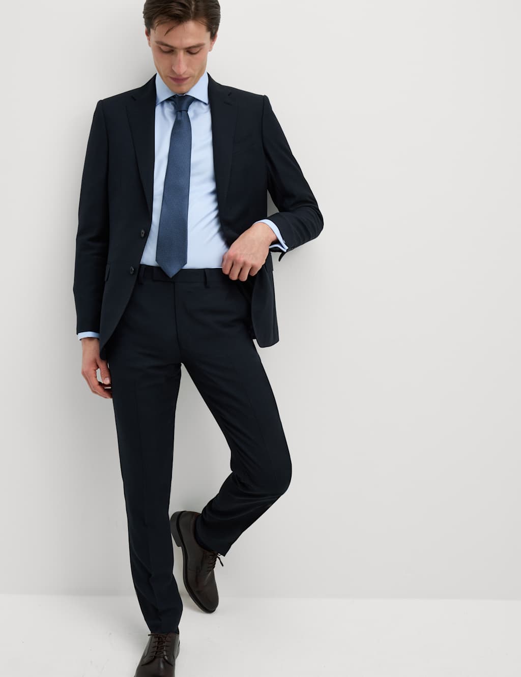 Tailored Fit Luxury Cotton Double Cuff Twill Shirt 4 of 8