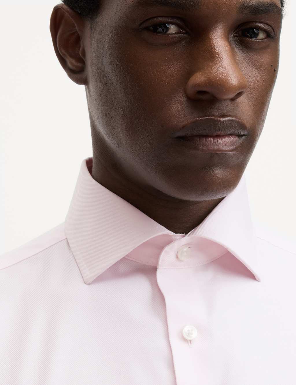 Tailored Fit Luxury Cotton Double Cuff Twill Shirt 4 of 6