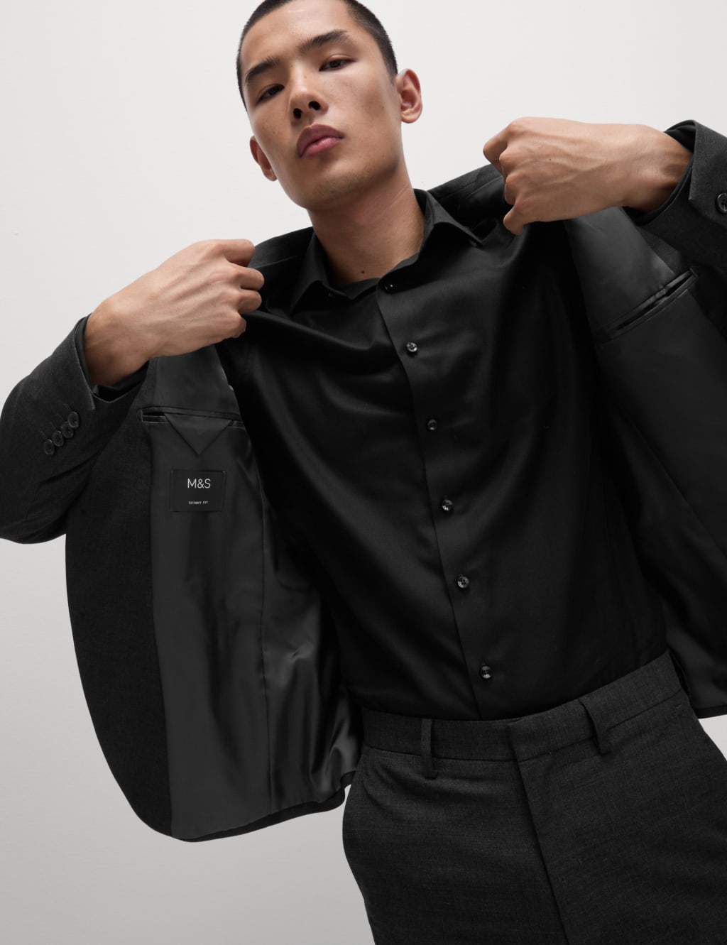 Tailored Fit Luxury Cotton Double Cuff Twill Shirt 4 of 6