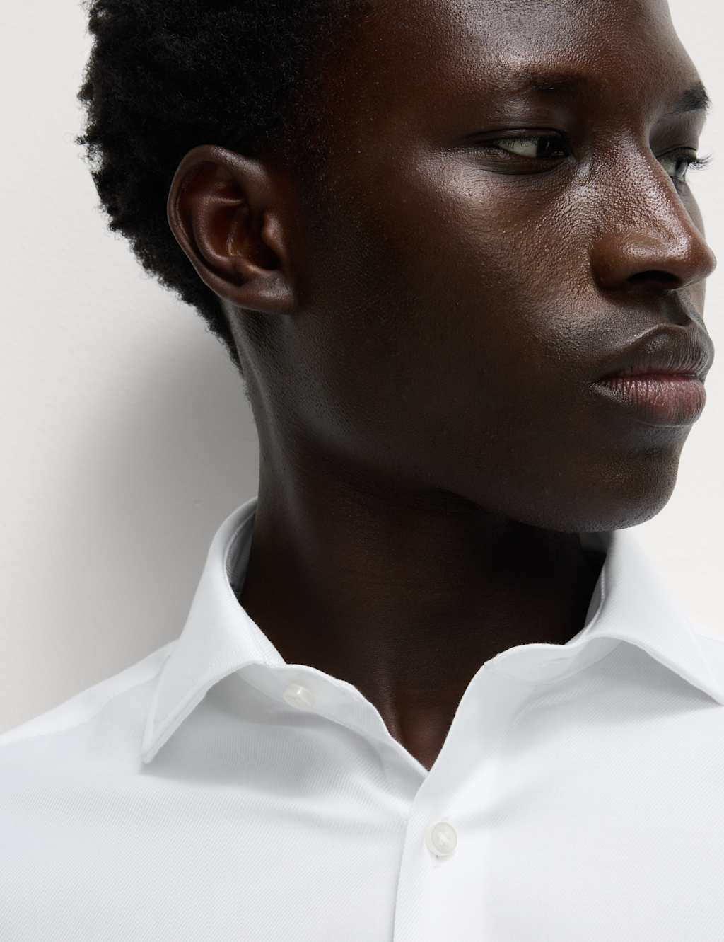 Tailored Fit Luxury Cotton Double Cuff Twill Shirt 7 of 7