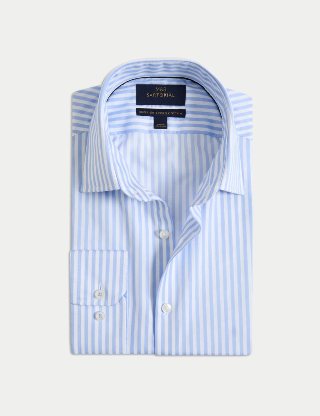 Regular Fit Luxury Cotton Striped Shirt 2 of 8