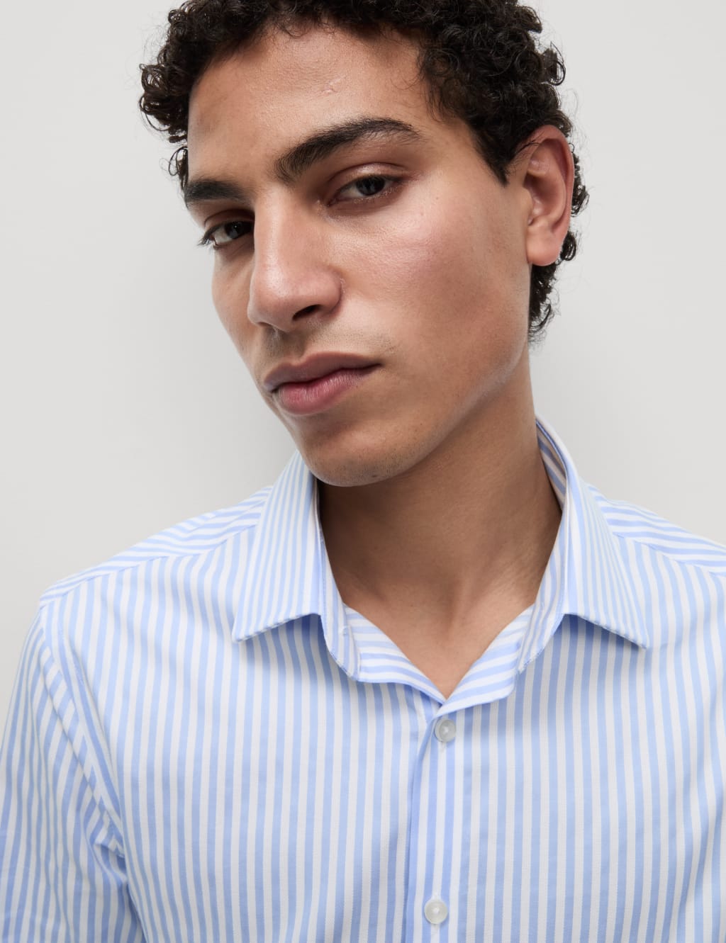 Slim Fit Luxury Cotton Striped Shirt 4 of 6