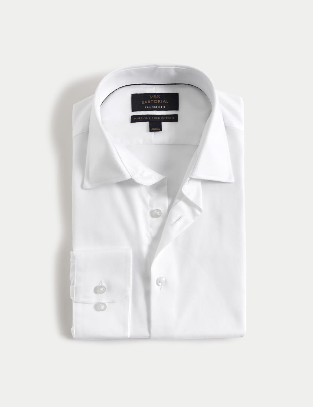 Tailored Fit Luxury Cotton Twill Shirt 2 of 8