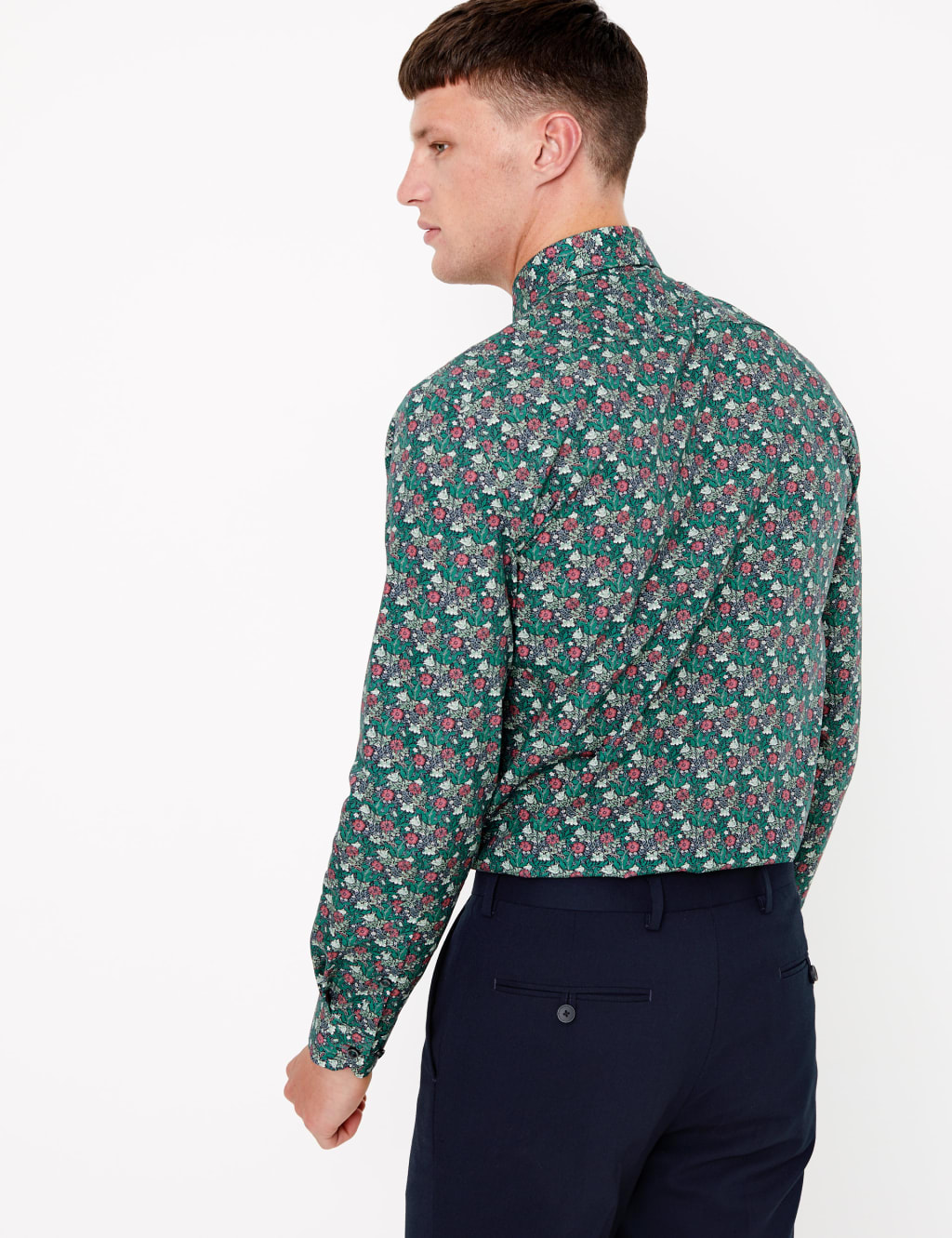 Tailored Fit William Morris Print Shirt 4 of 4