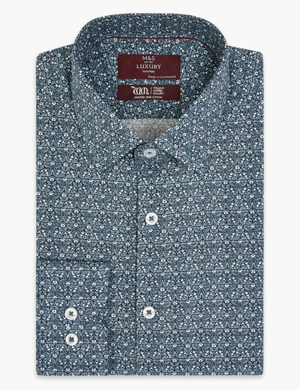 Tailored Fit William Morris Print Shirts 2 of 4
