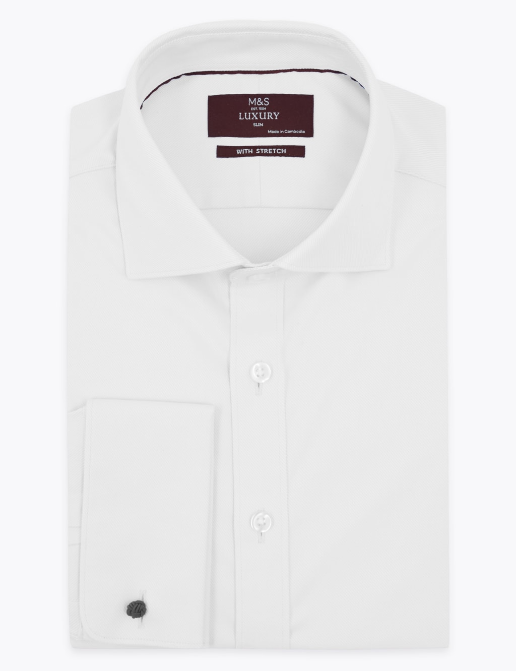 Shorter Length Slim Fit Twill Shirt 1 of 1