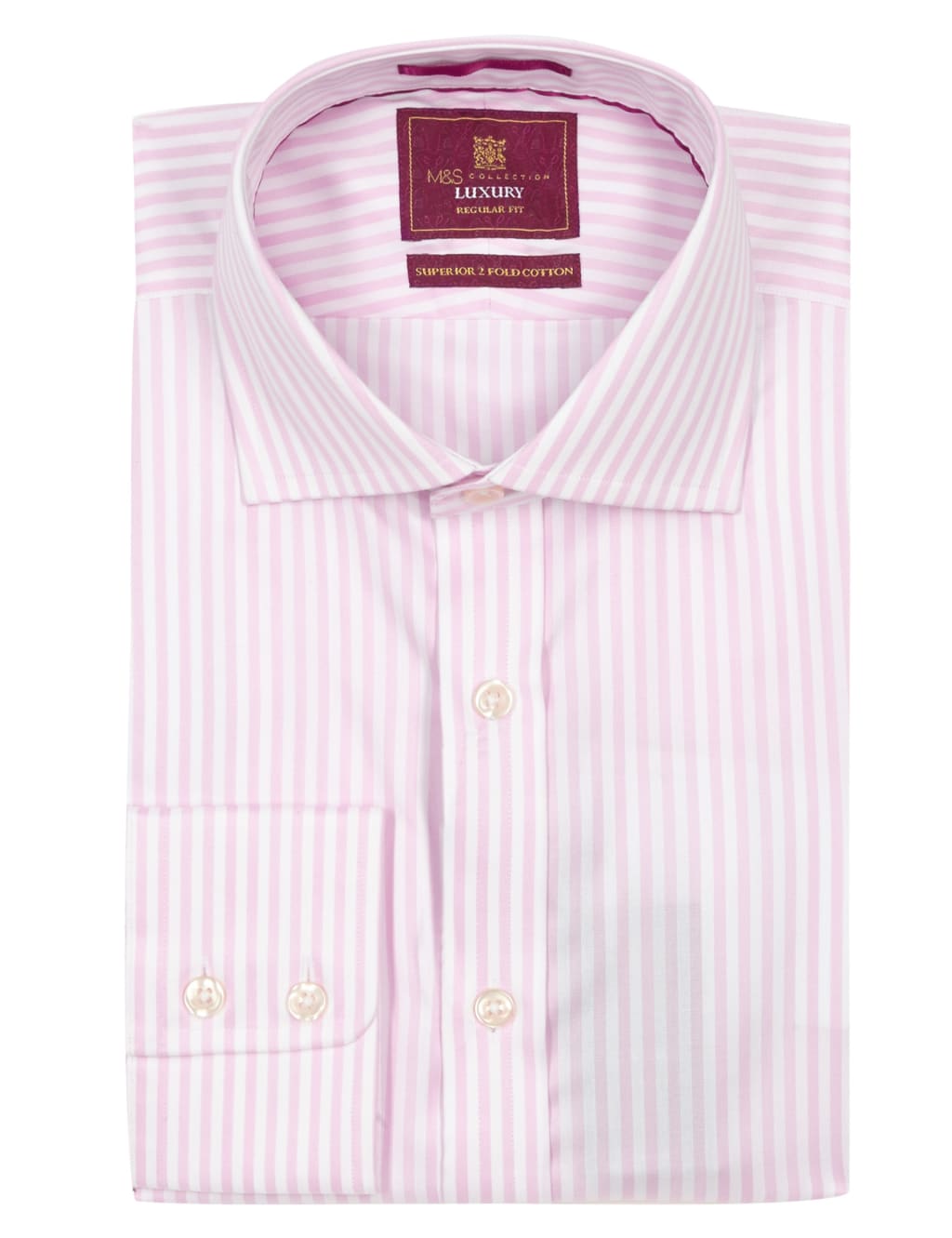 Pure Cotton Herringbone Bengal Striped Shirt 6 of 6