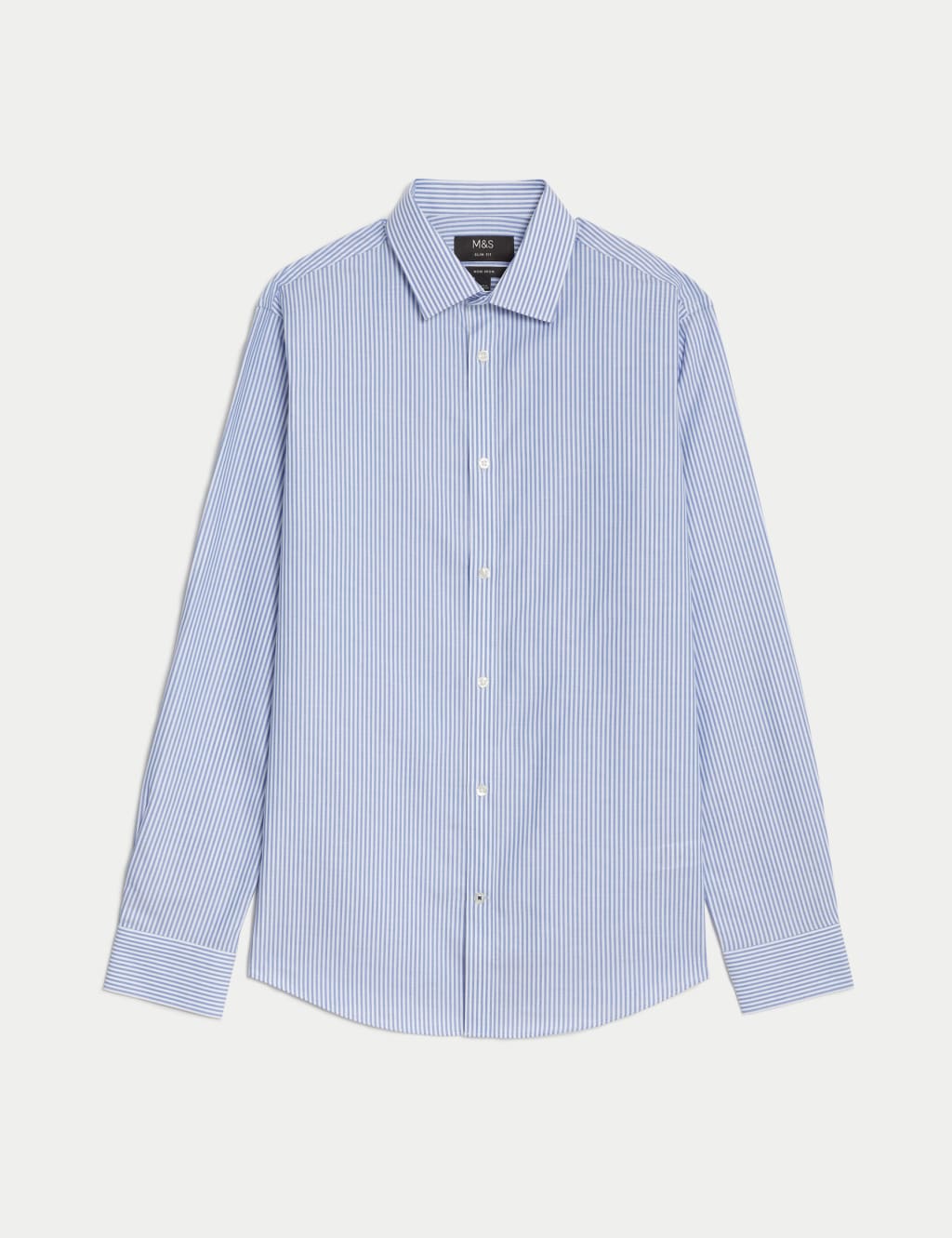 Slim Fit Non Iron Pure Cotton Stripe Shirt 2 of 6