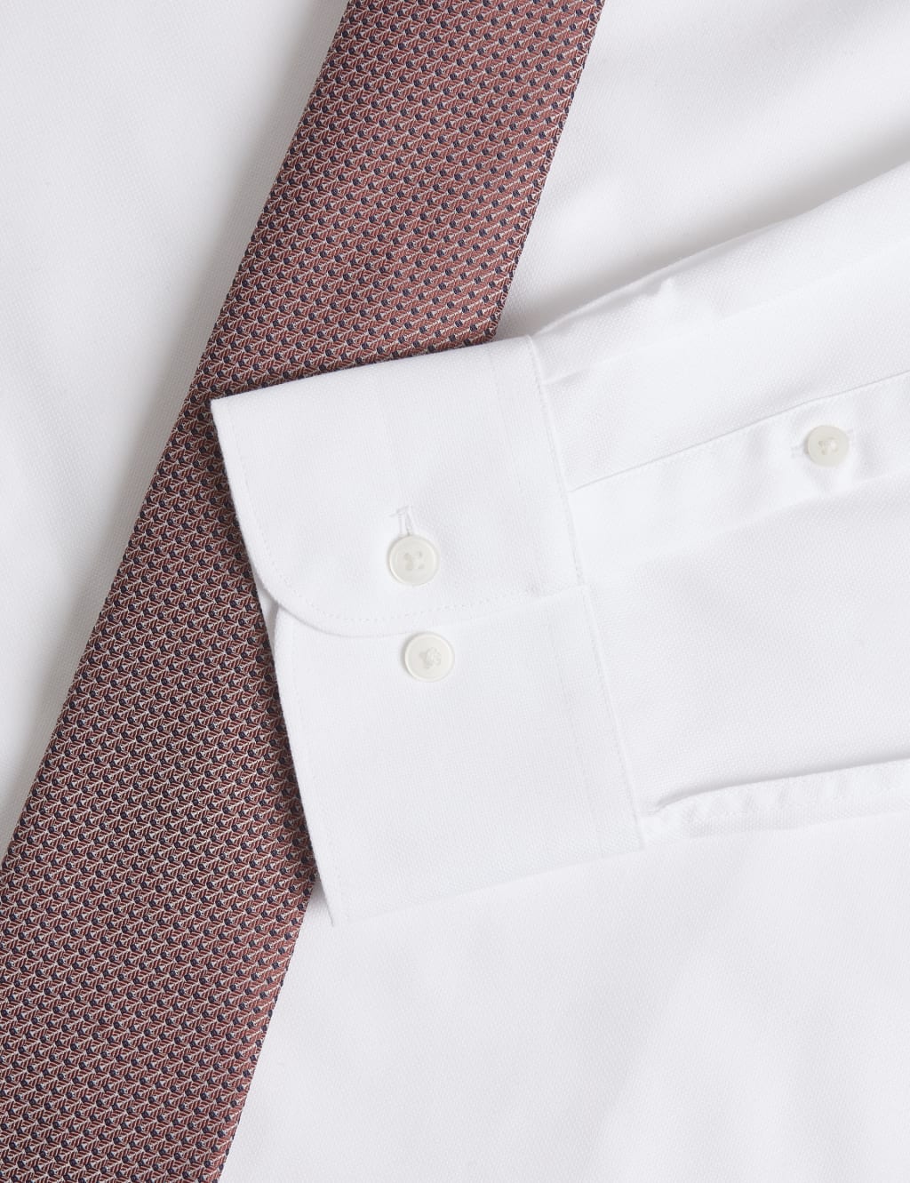 Slim Fit Easy Iron Shirt and Tie 3 of 6