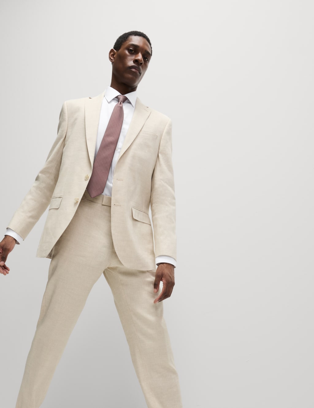 Slim Fit Easy Iron Shirt and Tie 5 of 6