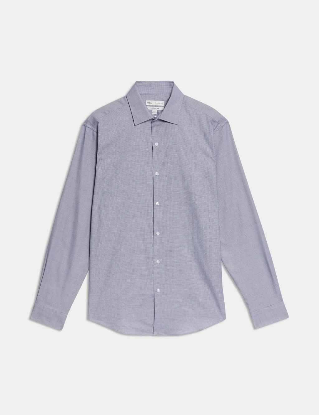 Regular Fit Easy Iron Pure Cotton Textured Shirt 2 of 6
