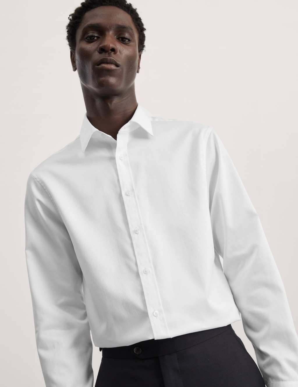 Tailored Fit Pure Cotton Texture Shirt 7 of 7