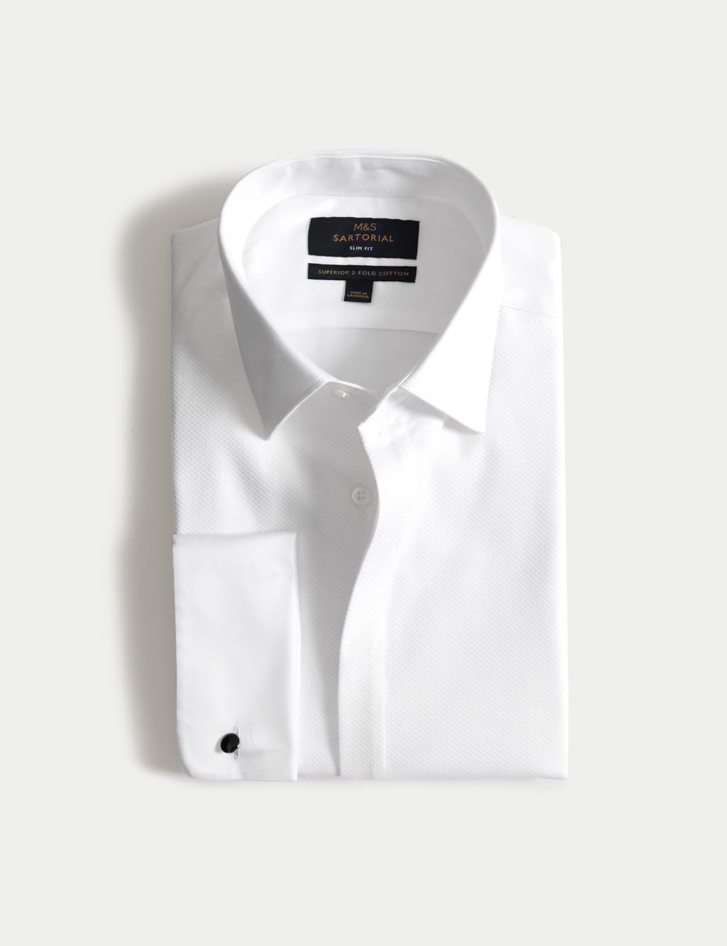 Slim Fit Luxury Cotton Double Cuffed Dress Shirt 2 of 8