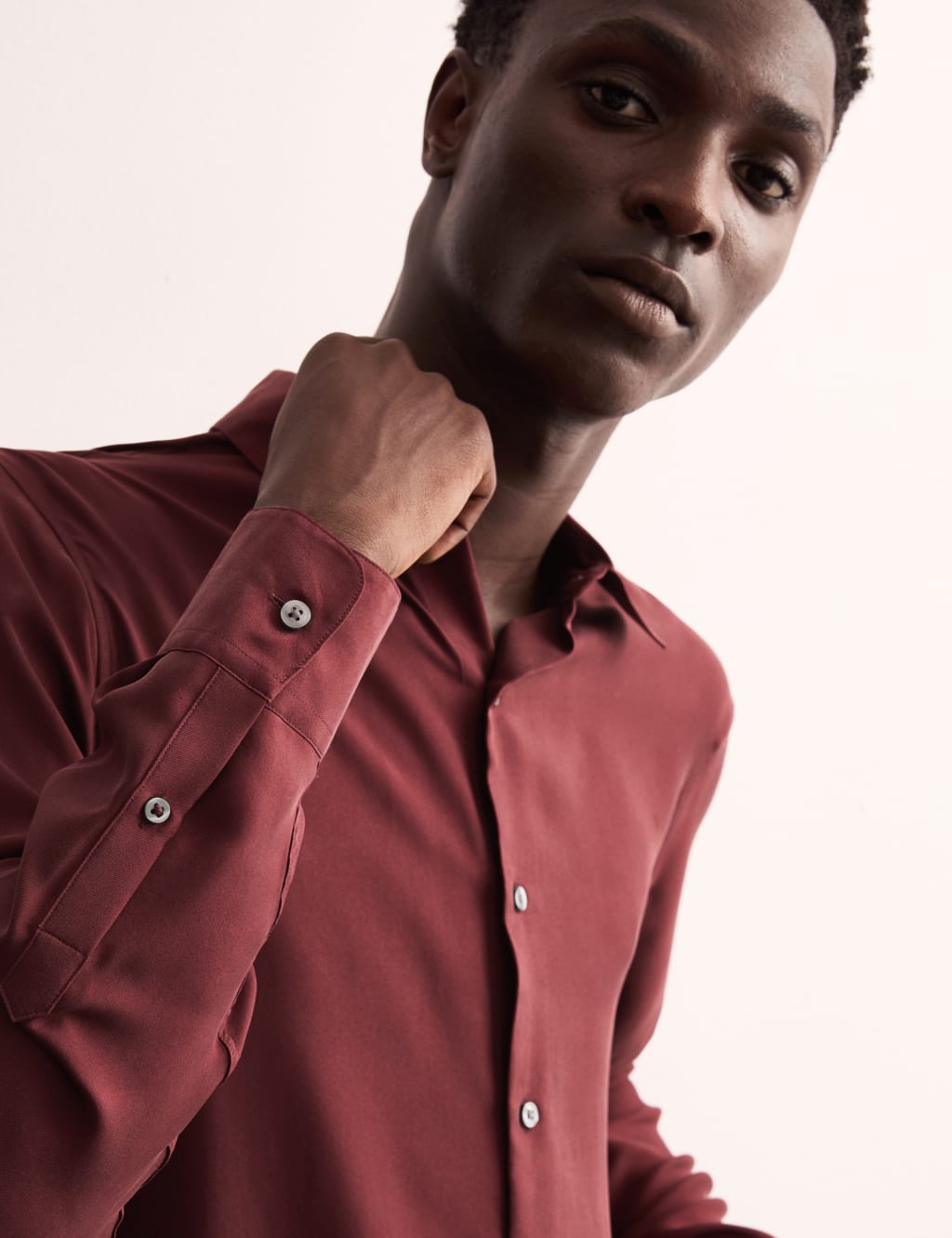 Regular Fit Luxury Silk Shirt 5 of 8