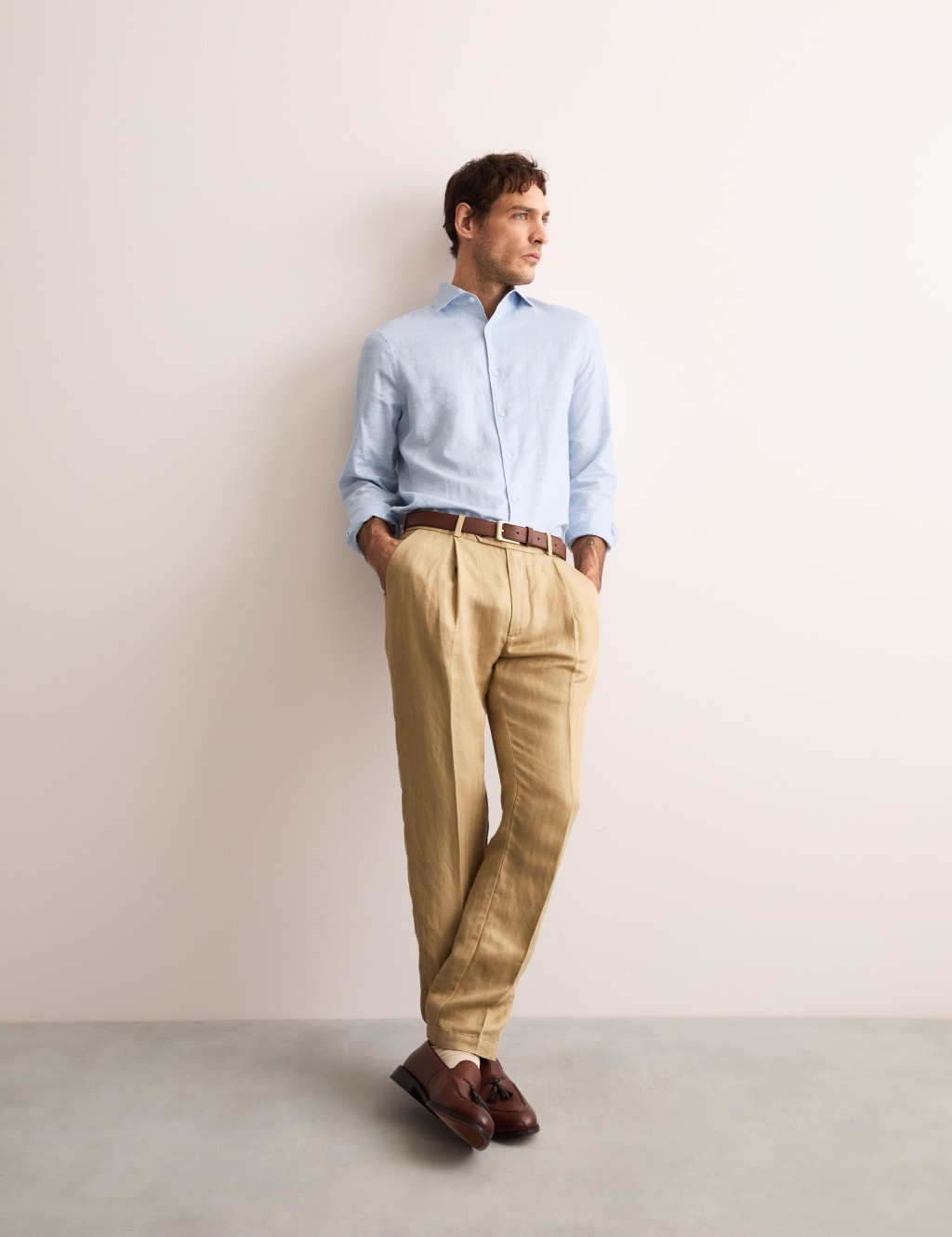 Regular Fit Luxury Linen Rich Shirt 4 of 7