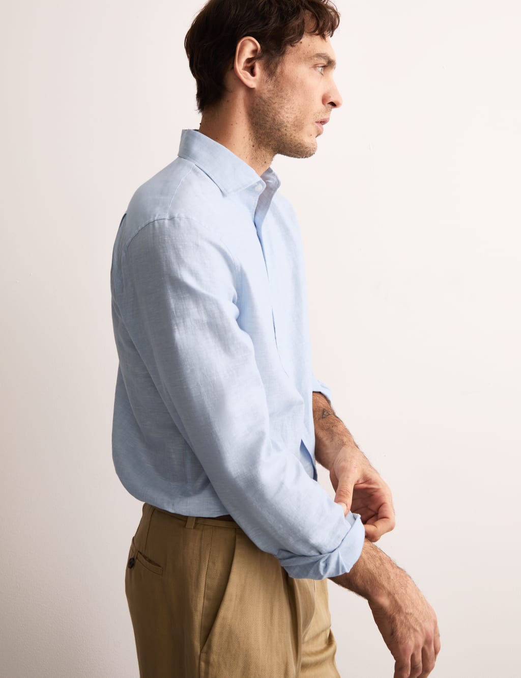 Regular Fit Luxury Linen Rich Shirt 6 of 7