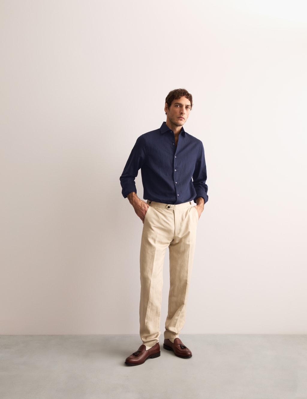 Regular Fit Luxury Linen Rich Shirt 4 of 8