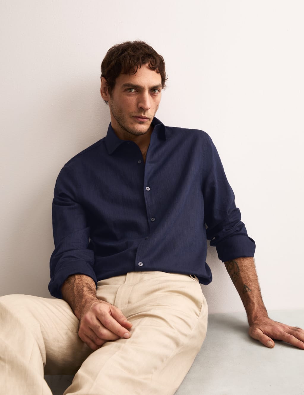 Regular Fit Luxury Linen Rich Shirt 5 of 8