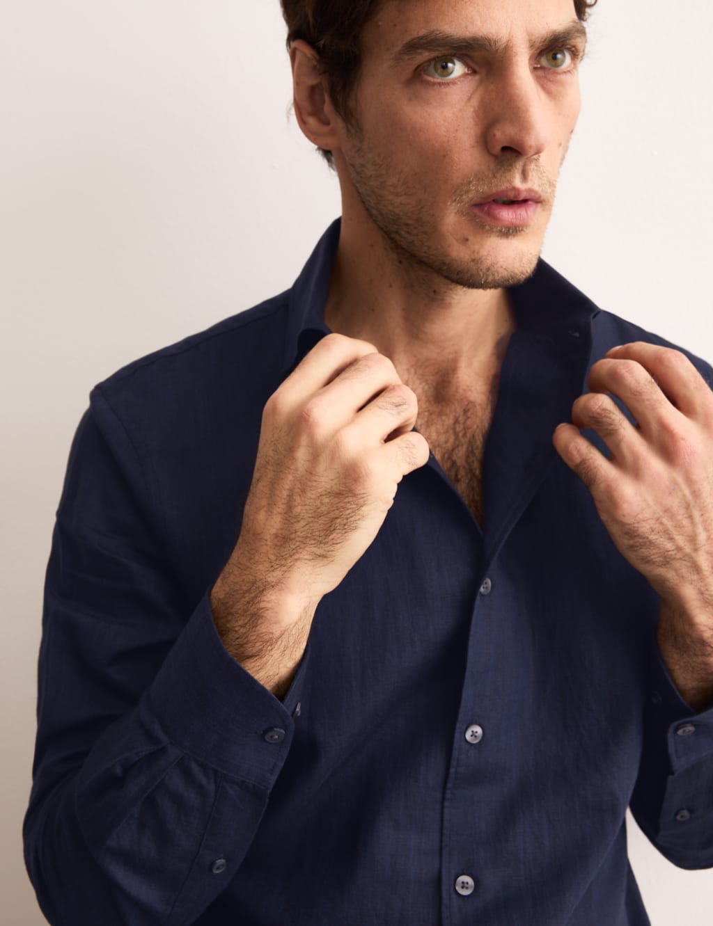 Regular Fit Luxury Linen Rich Shirt 6 of 8