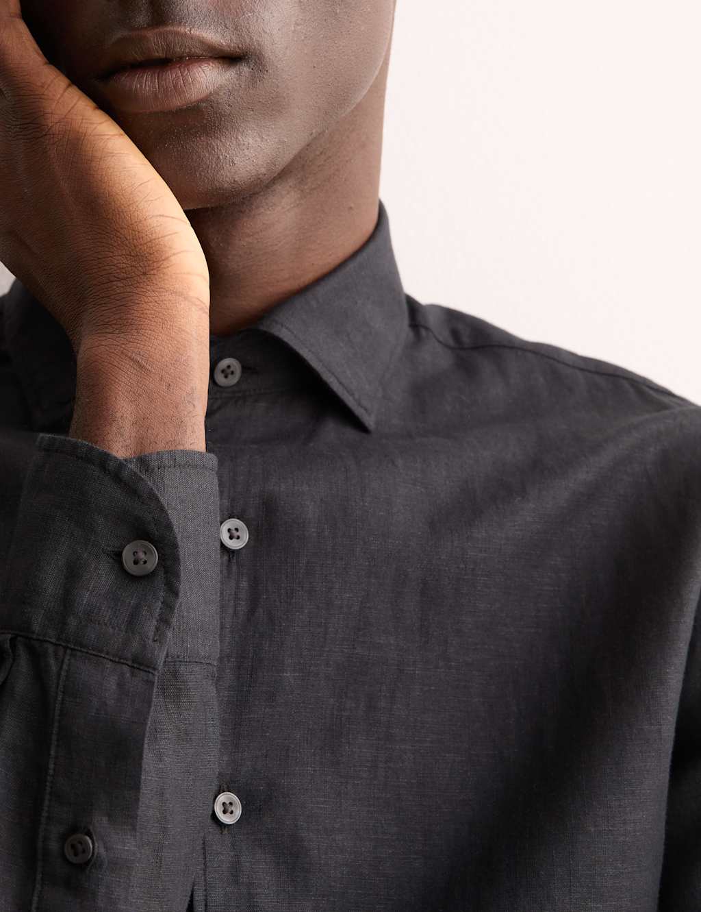 Regular Fit Luxury Linen Rich Shirt 6 of 8