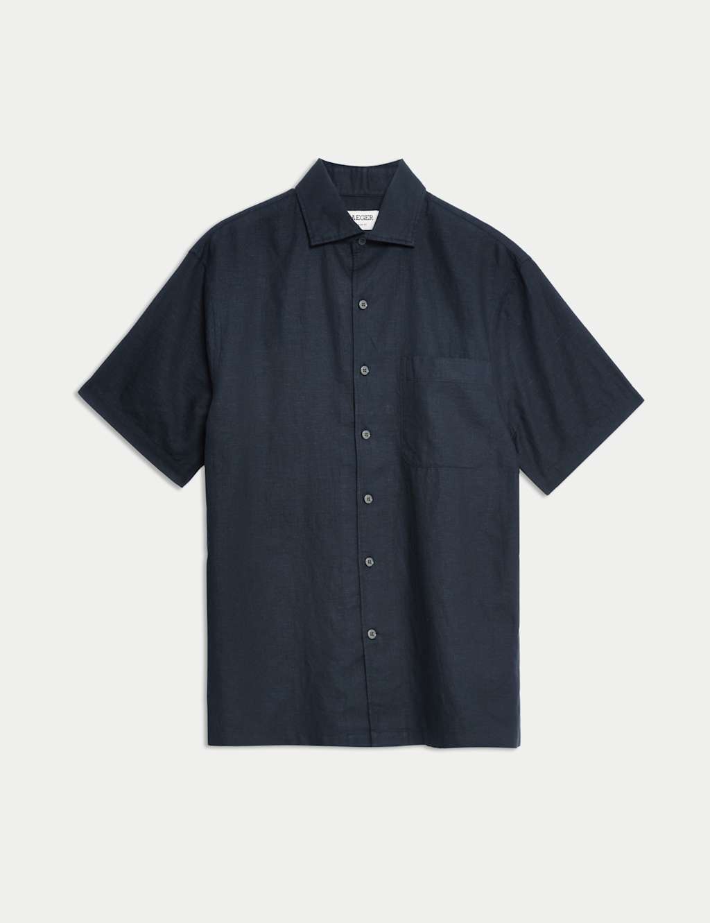 Regular Fit Luxury Linen Cotton Blend Short Sleeve Shirt 2 of 8