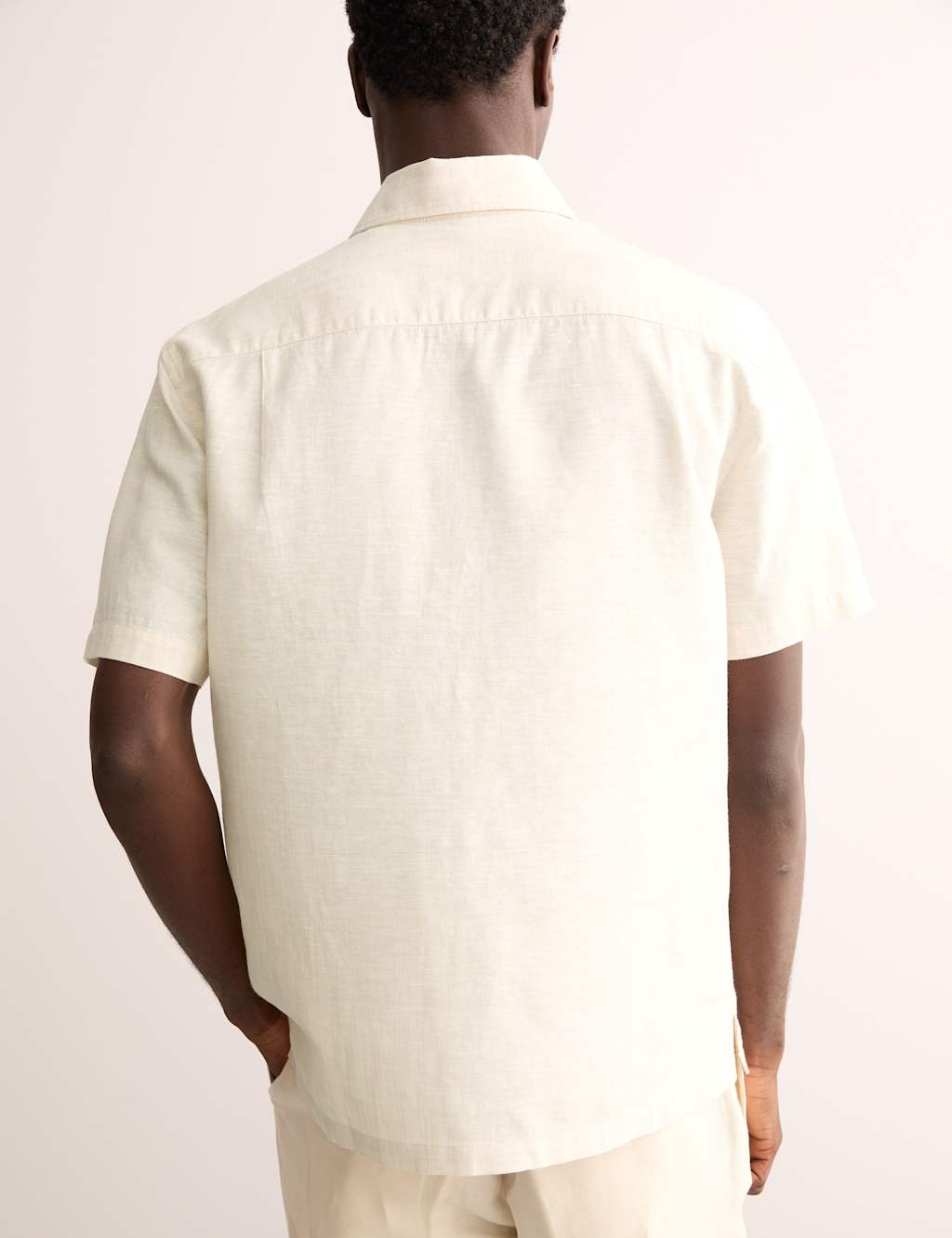 Regular Fit Luxury Linen Cotton Blend Short Sleeve Shirt 6 of 8