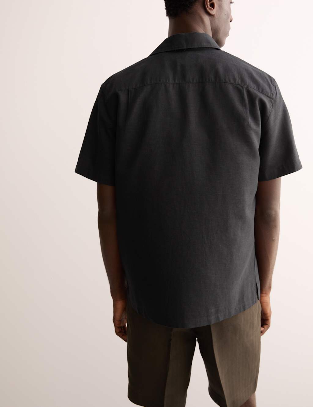 Regular Fit Luxury Linen Cotton Blend Short Sleeve Shirt 6 of 8
