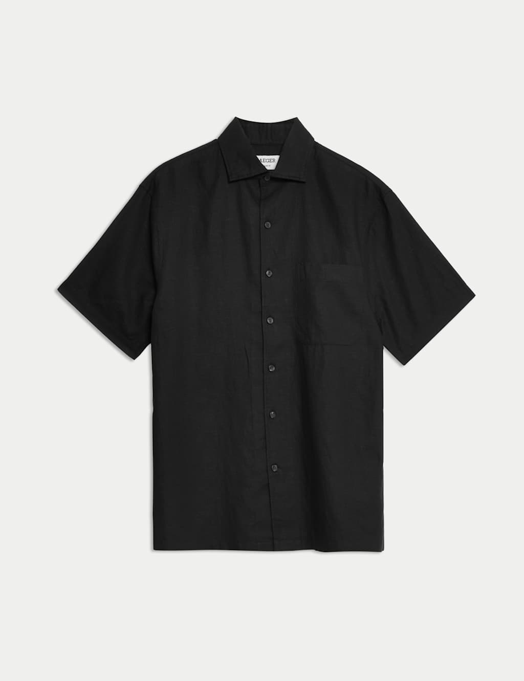 Regular Fit Luxury Linen Cotton Blend Short Sleeve Shirt 2 of 8