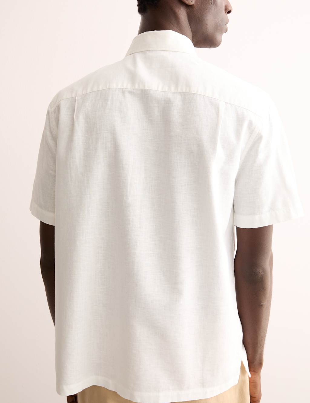 Regular Fit Luxury Linen Cotton Blend Short Sleeve Shirt 4 of 8