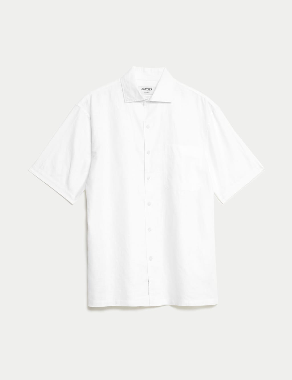 Regular Fit Luxury Linen Cotton Blend Short Sleeve Shirt 2 of 8