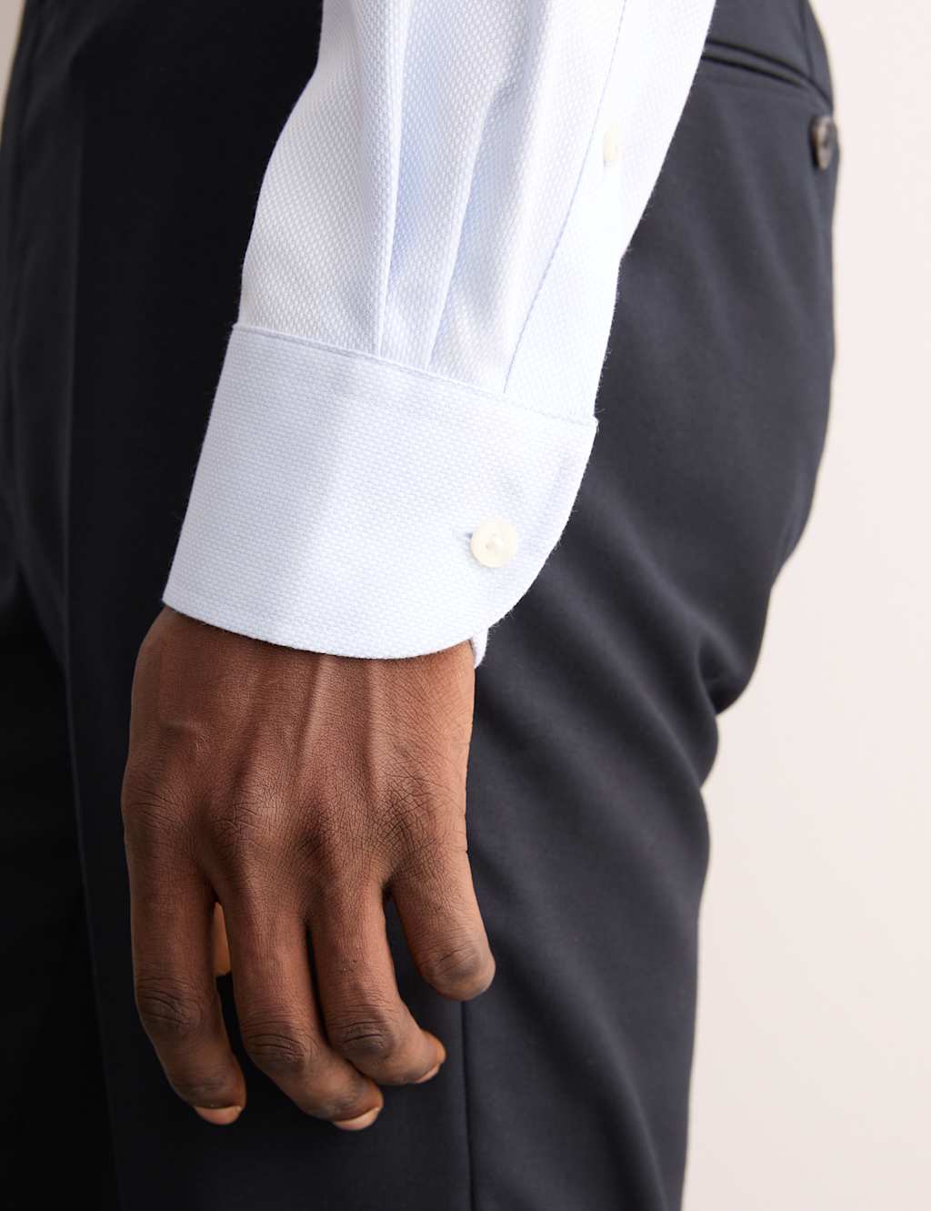 Tailored Fit Luxury Cotton Textured Shirt 7 of 8