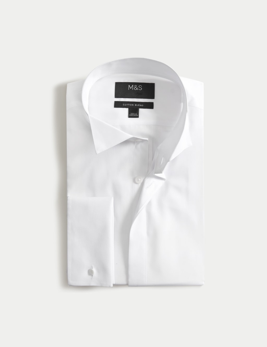 Marks and spencer white dress shirt on sale