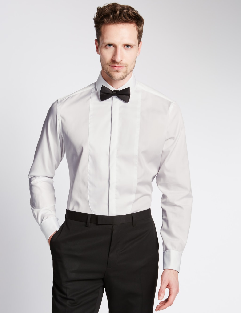 Pure Cotton Tailored Fit Dinner Shirt 1 of 4