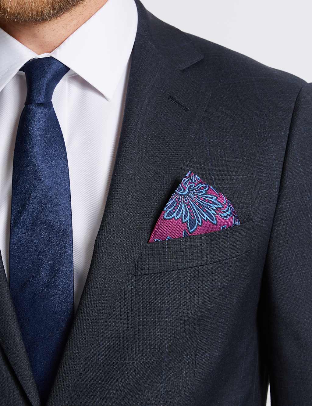 Pure Silk Printed Pocket Square 1 of 3