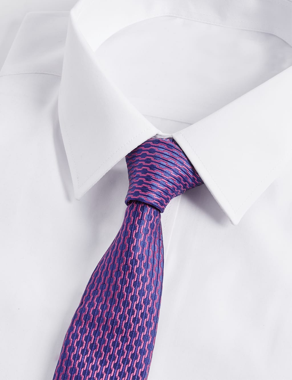 Pure Silk Geometric Tie 2 of 3