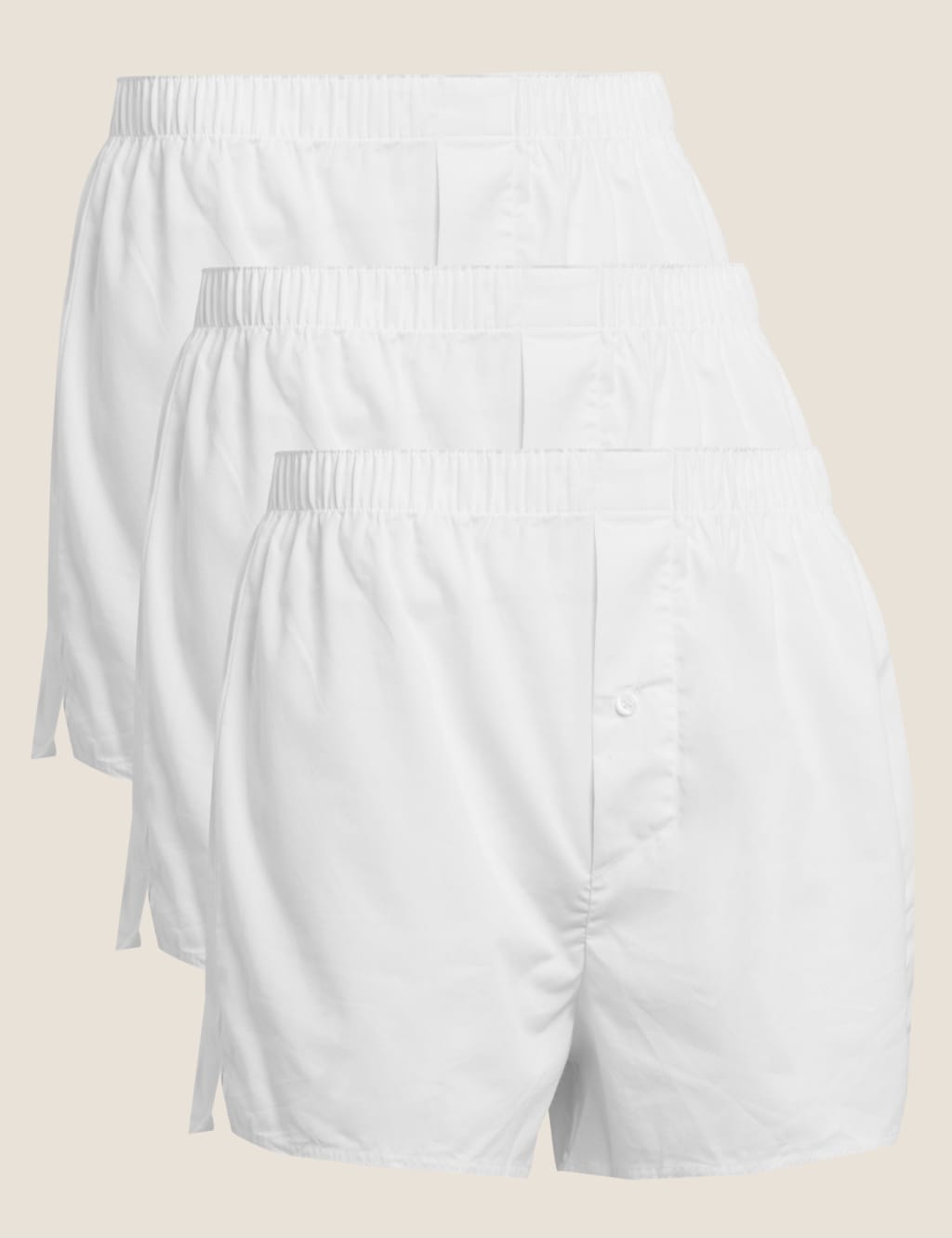 3pk Pure Cotton Woven Boxers M S Collection M S