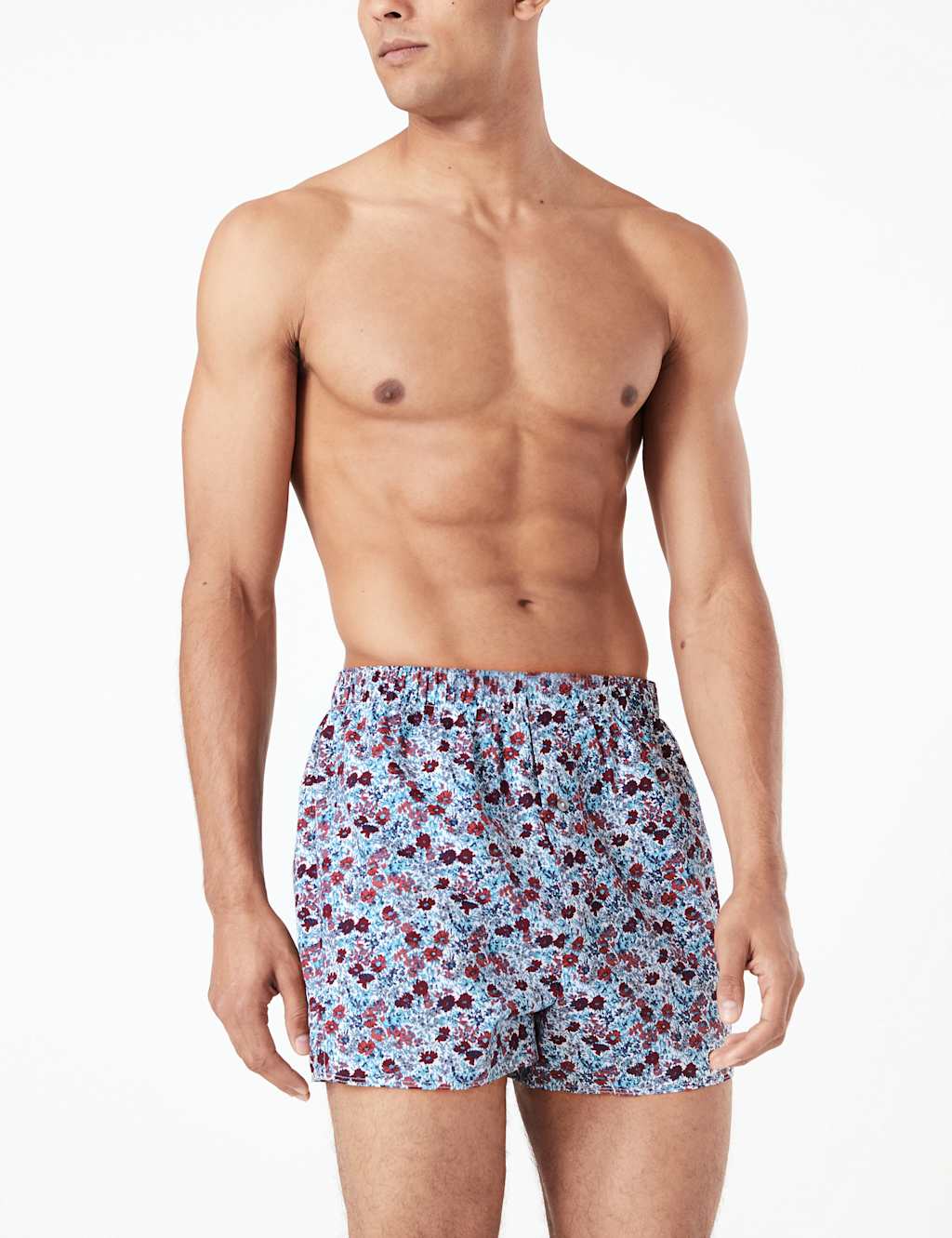 3pk Cotton Micro Floral Boxers 1 of 3