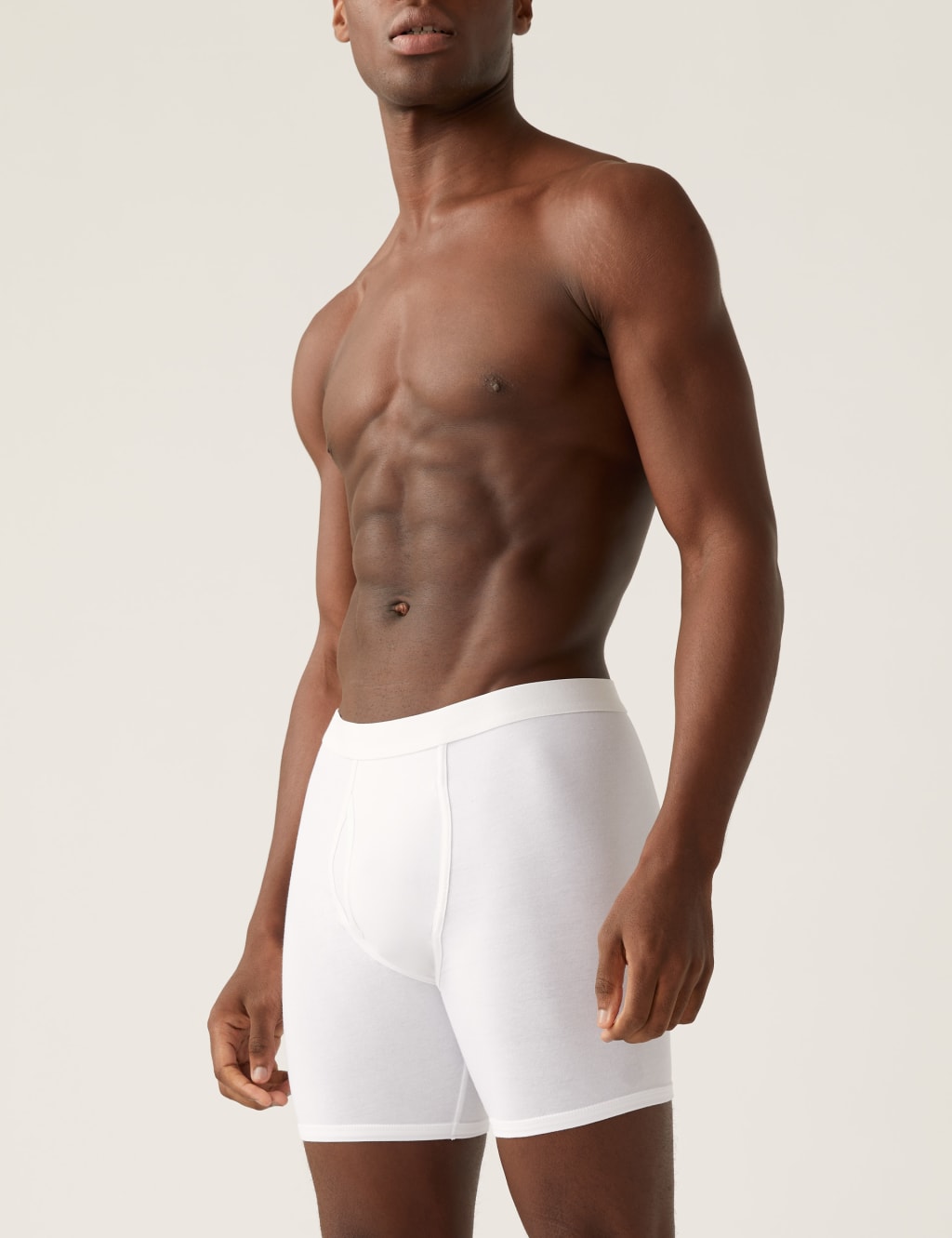 3pk Longer Length Cotton Cool Fresh Trunks