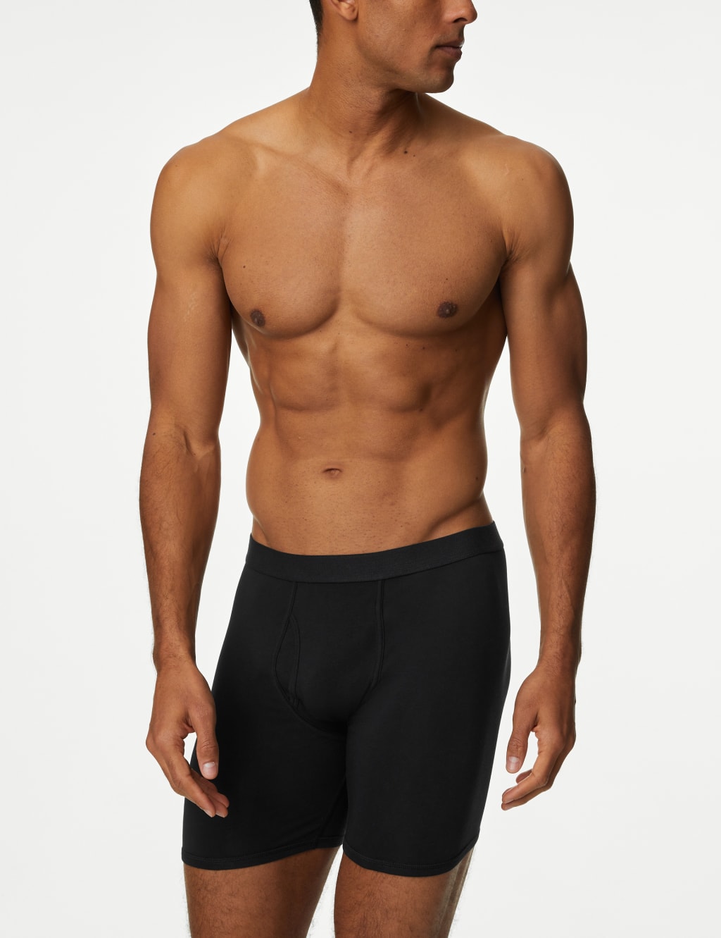 3pk Cotton Rich Cool Fresh Longer Length Trunks M S Collection M S