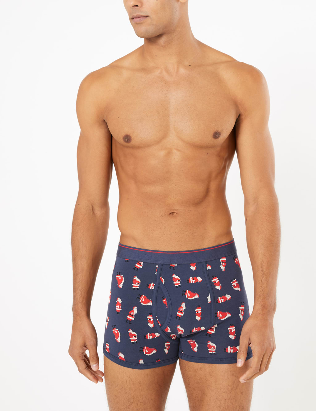 3 Pack Cotton Blend Christmas Trunks 1 of 3